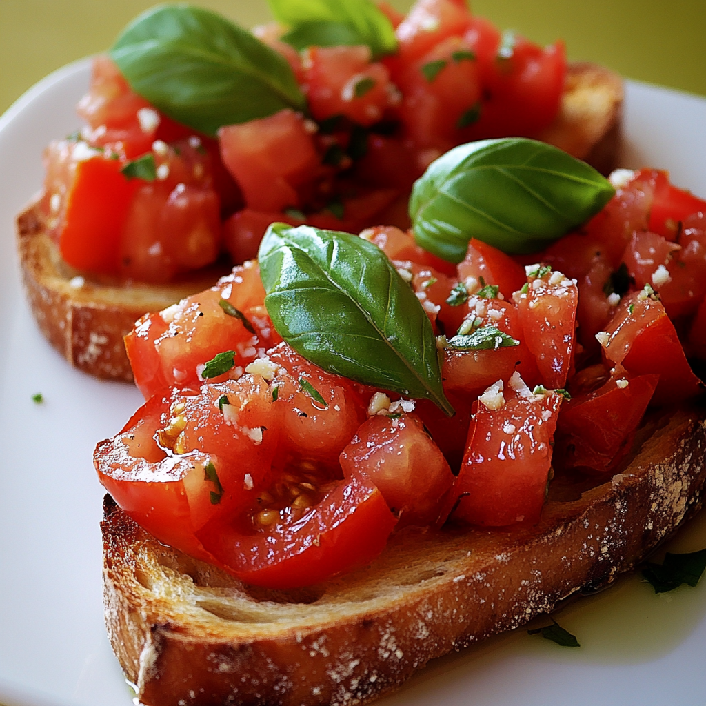 Bruschetta aux Tomates et Basilic : La Recette Simple et Délicieuse