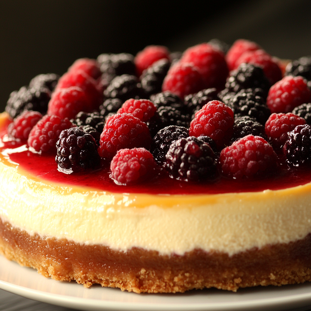 Cheesecake aux fruits rouges