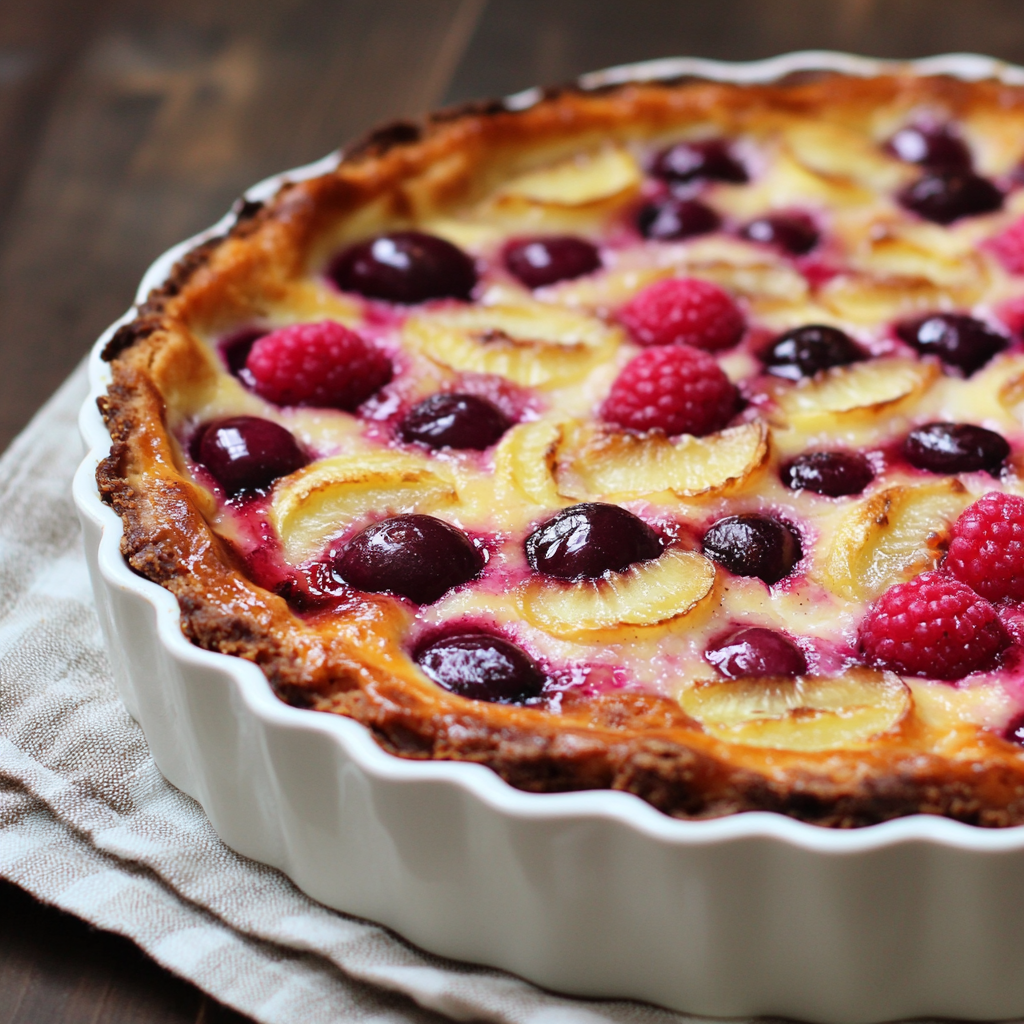 Clafoutis aux Cerises Fraîches : Une Recette Délicieuse et Facile