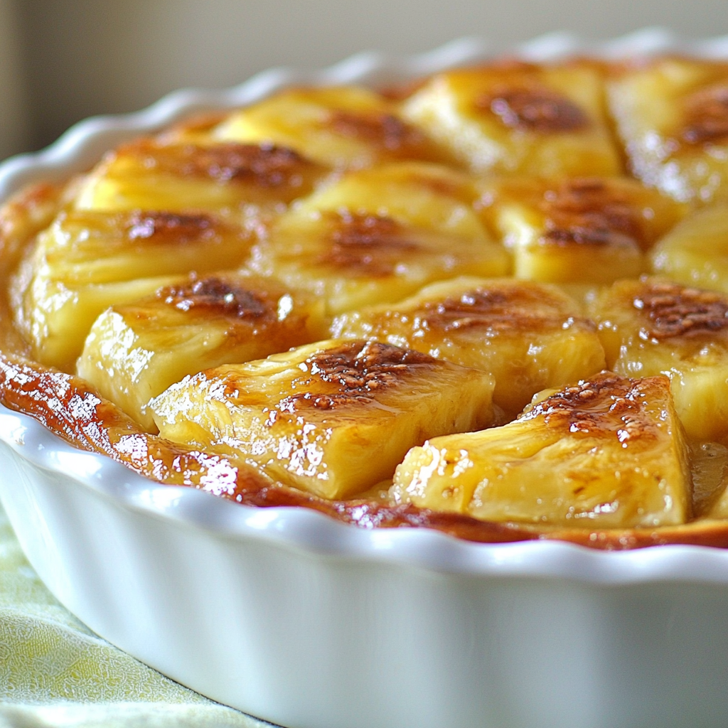 Gâteau renversé à l’ananas : une recette irrésistible