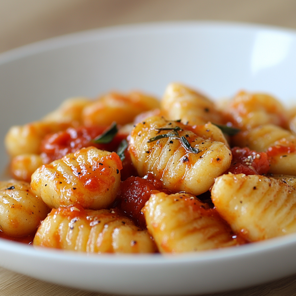 Gnocchis à la sauce tomate : Recette facile et délicieuse