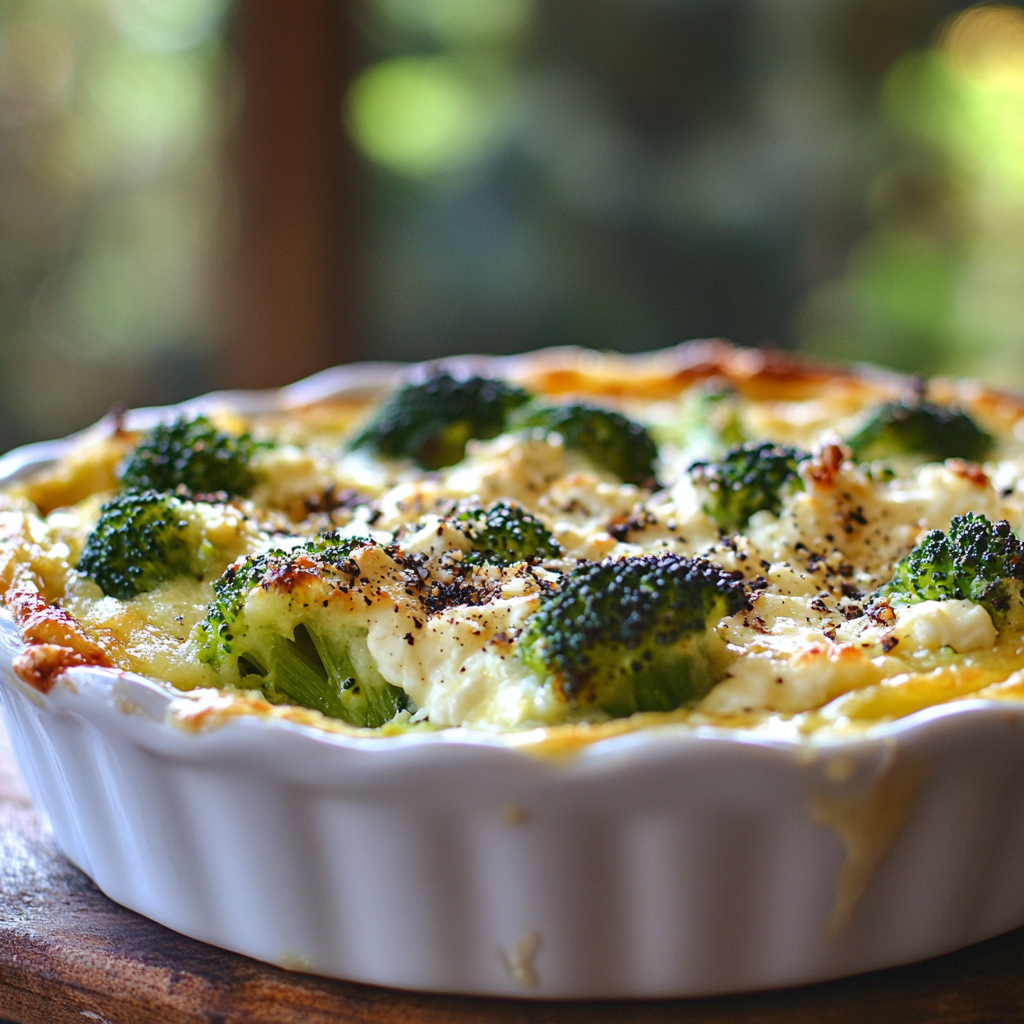 Gratin de brocoli au chèvre