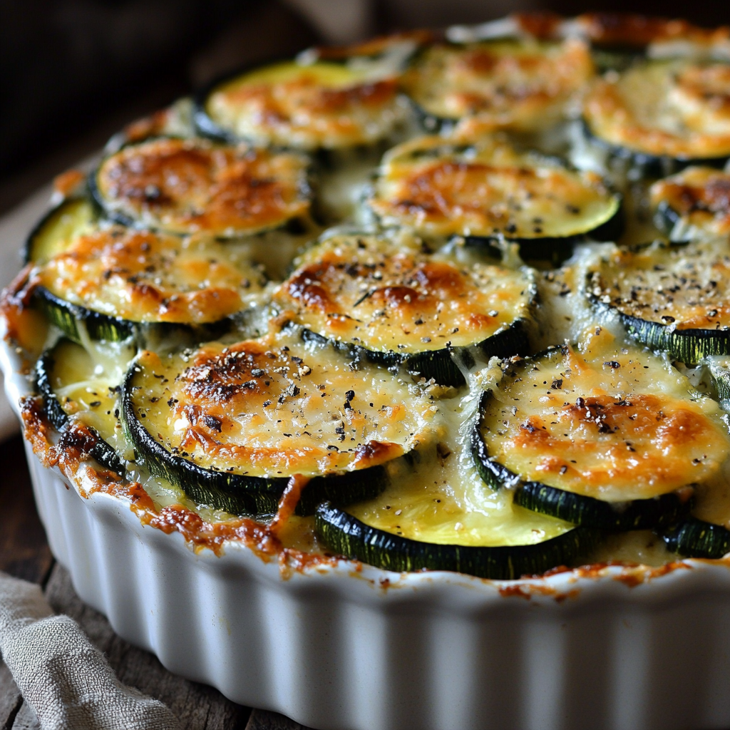Gratin de courgettes au fromage
