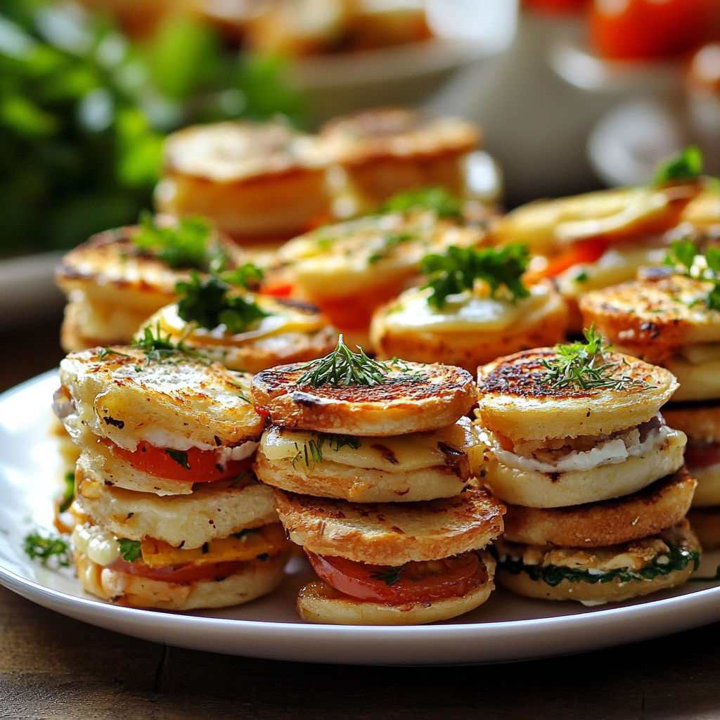 Mini Sandwichs Variés pour le Brunch : Une Explosion de Saveurs !