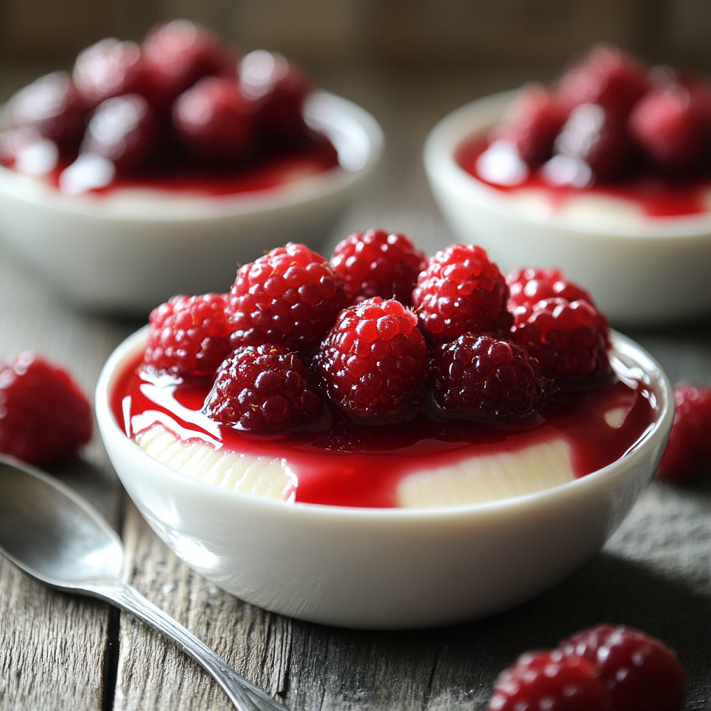 Panna Cotta aux Fruits Rouges