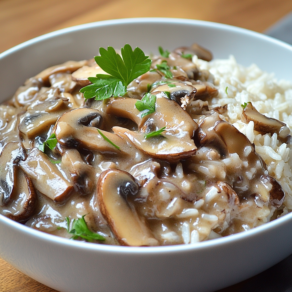 Poêlée de champignons et riz : un plat simple et savoureux