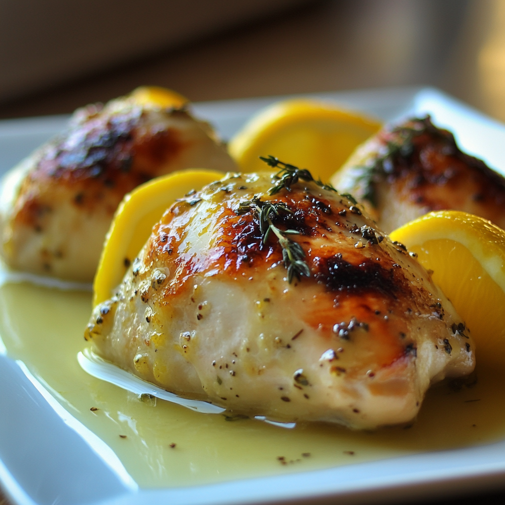 Poulet au citron et thym : Un délice simple et parfumé