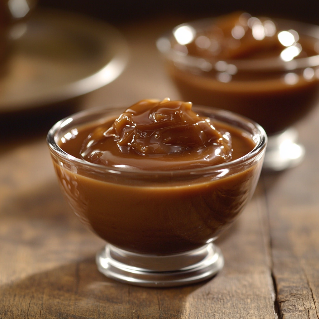 Pudding au chocolat et caramel