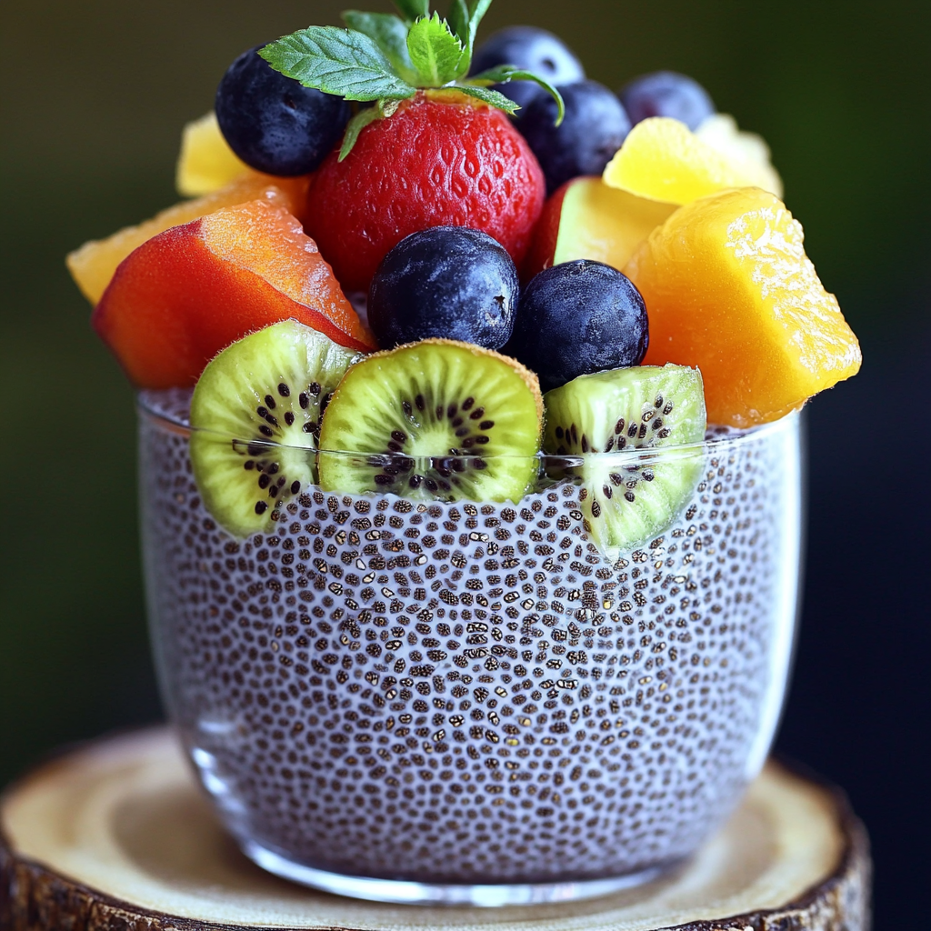 Pudding de Chia aux Fruits Exotiques: Un Délice Tropical