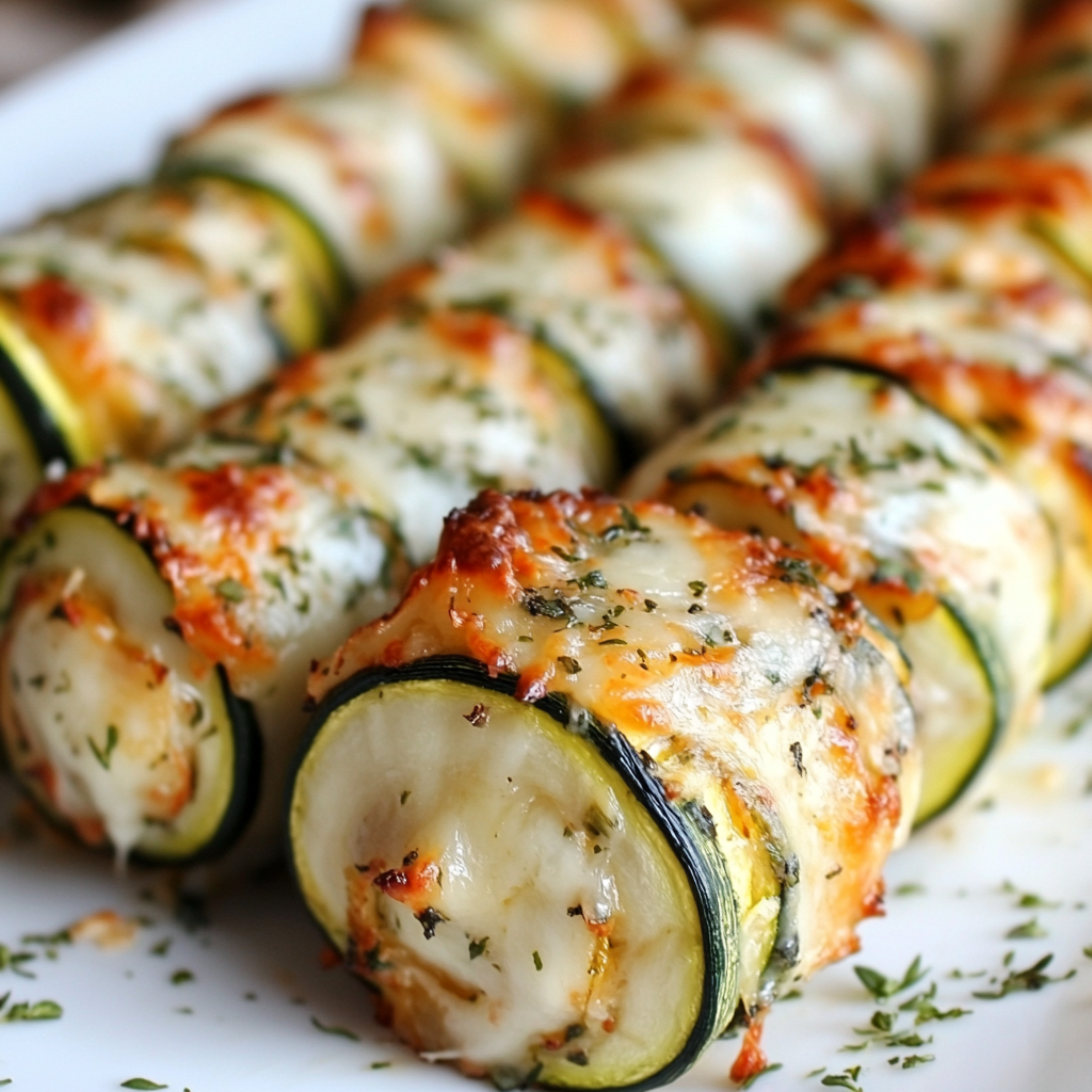 Roulés de courgettes au fromage