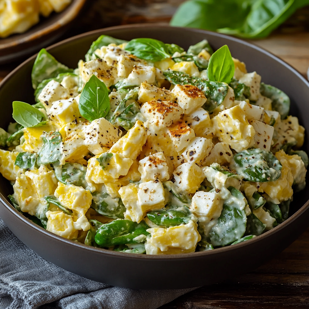 Salade d'Épinards et Œufs Pochés