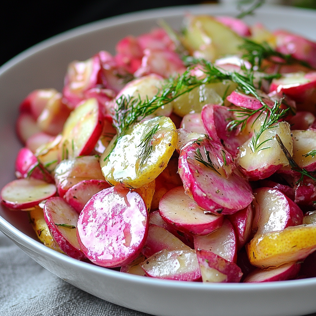 Salade de Fanes de Radis et Citron : Une Recette Fraîche et Délicieuse