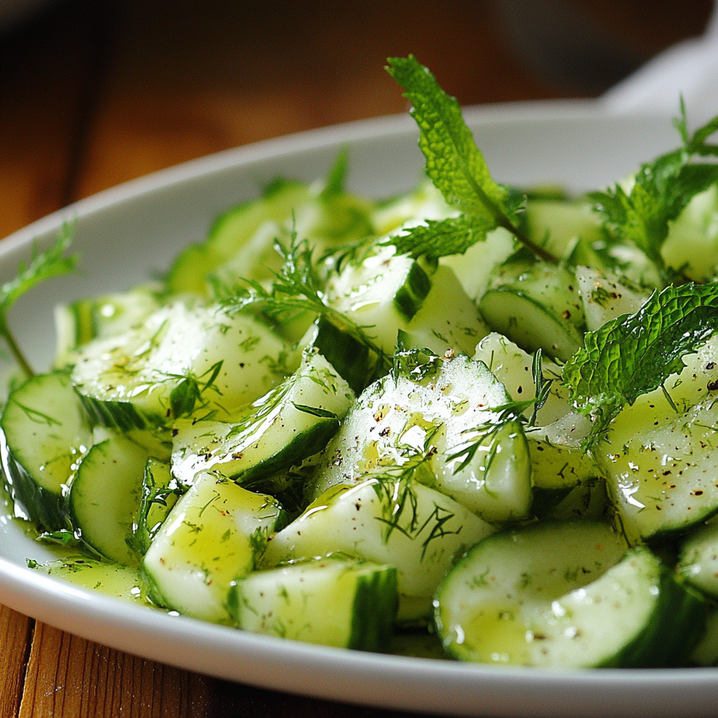 Salade de Fèves et Menthe