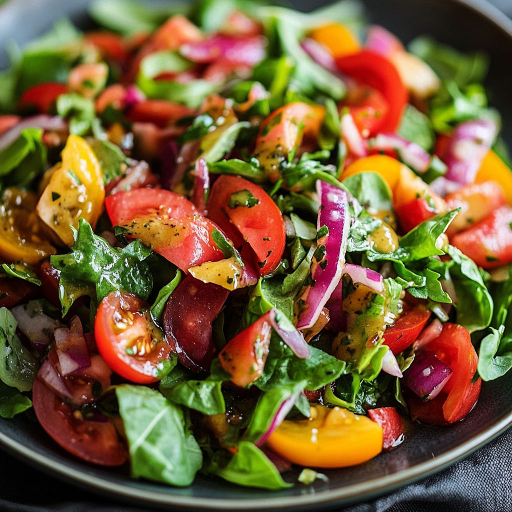 Salade de Laitue et Vinaigrette Balsamique