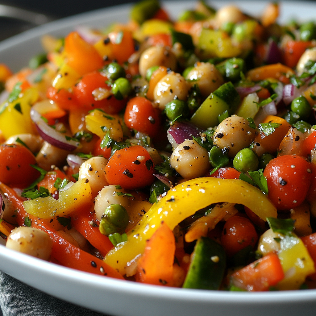 Salade de Pois Chiches et Épices : Une Recette Fraîche et Délicieuse