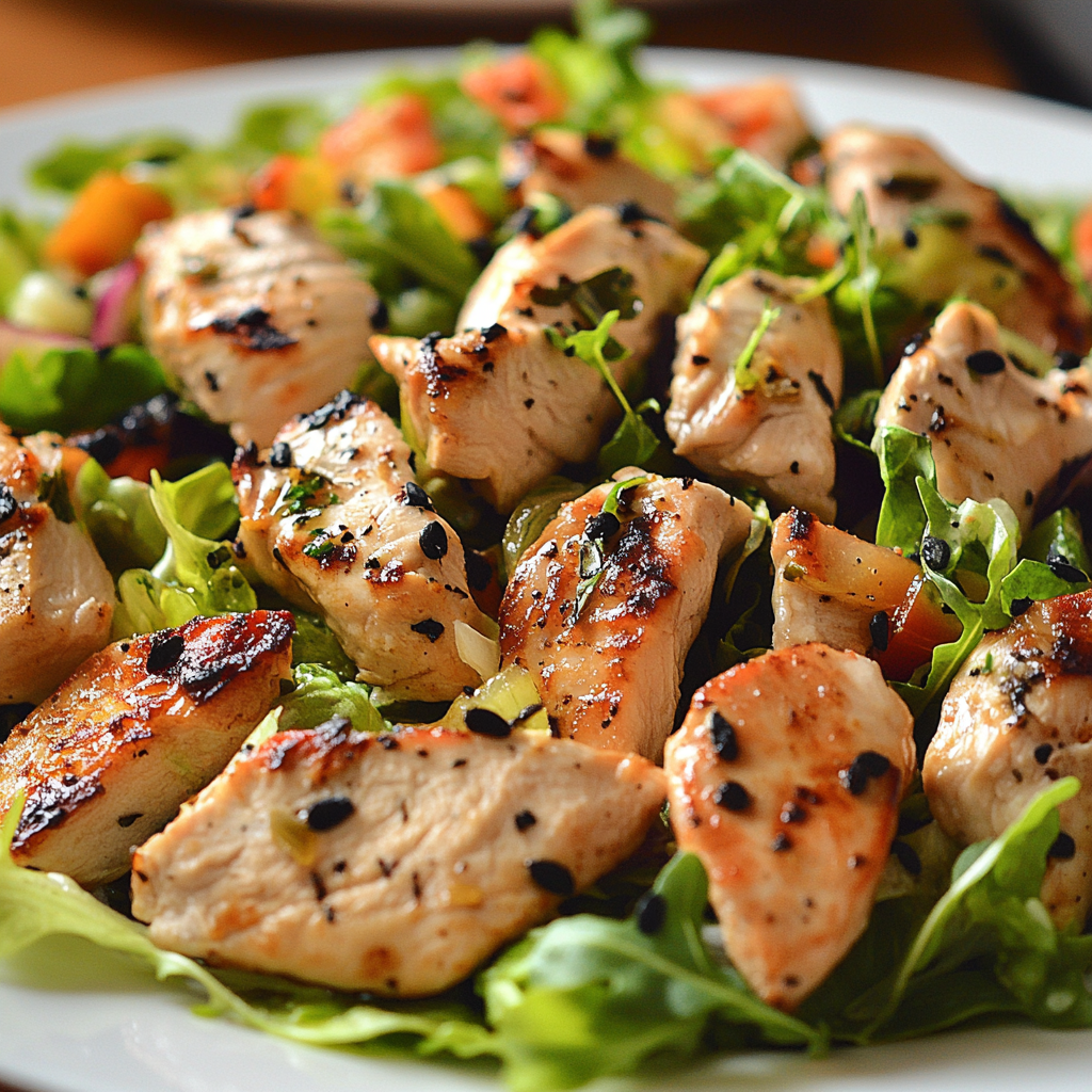 Salade de Poulet Rôti Effiloché