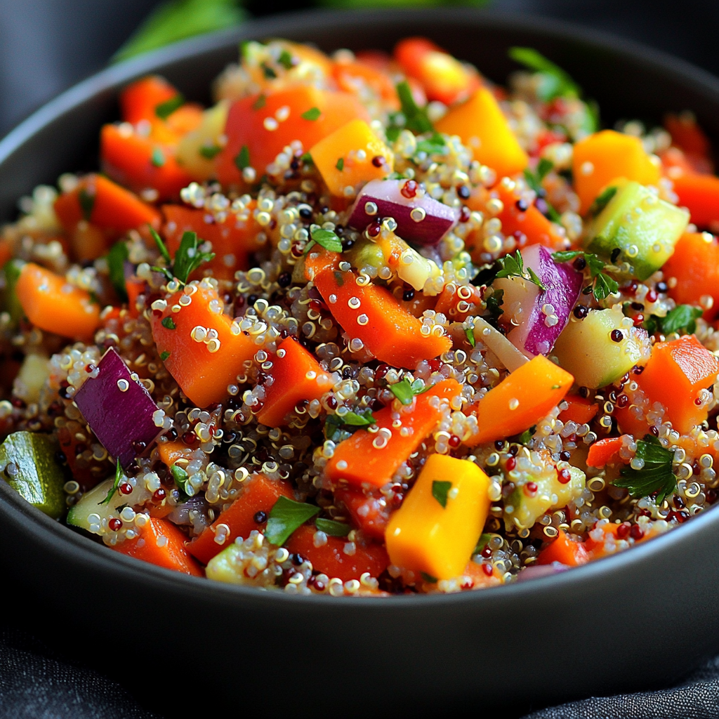 Salade de quinoa et légumes