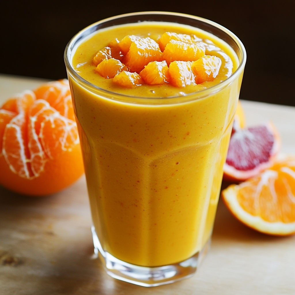 Smoothie Mangue et Orange Vitaminé