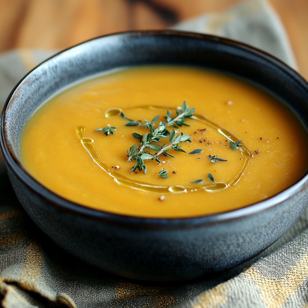 Soupe de carottes et gingembre