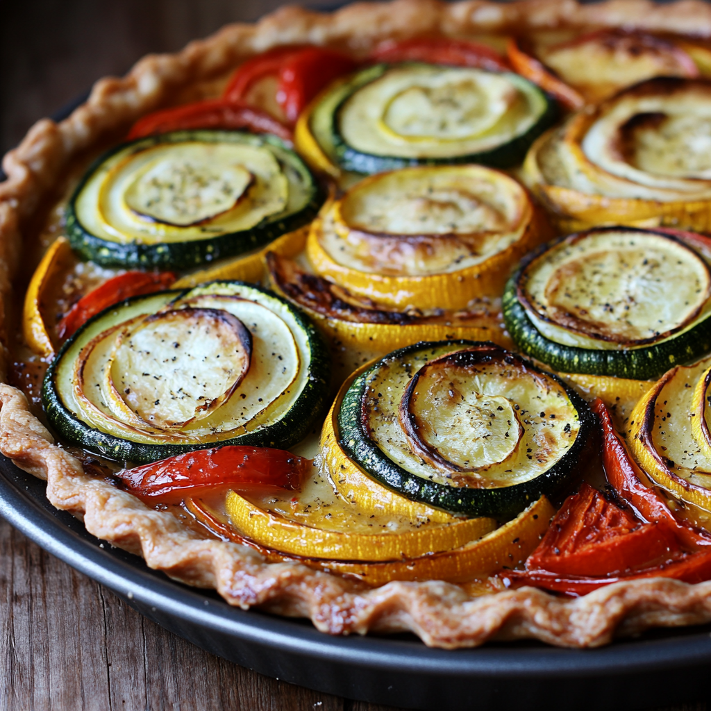 Tarte aux légumes du soleil : une recette estivale pleine de saveurs