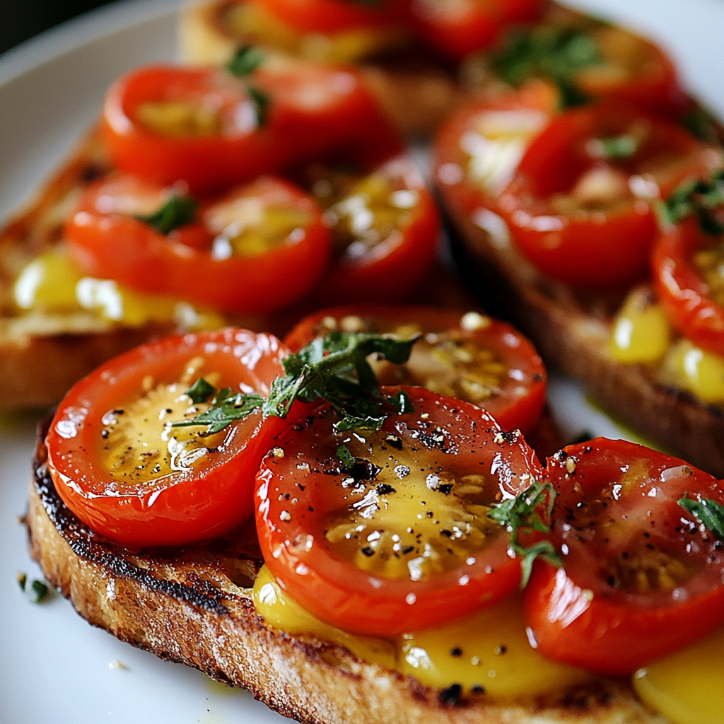 Toast aux Tomates et Huile d’Olive : La Recette Simple et Délicieuse