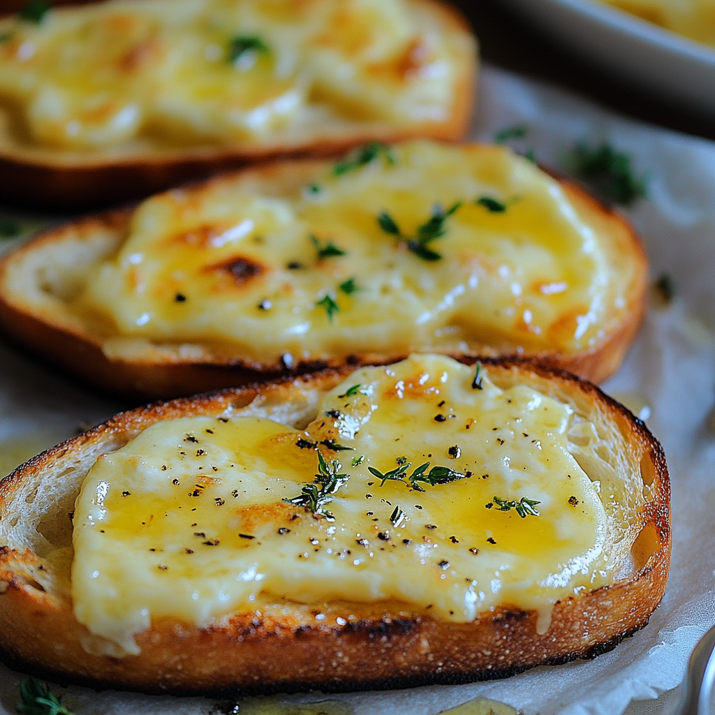 Toasts au chèvre chaud