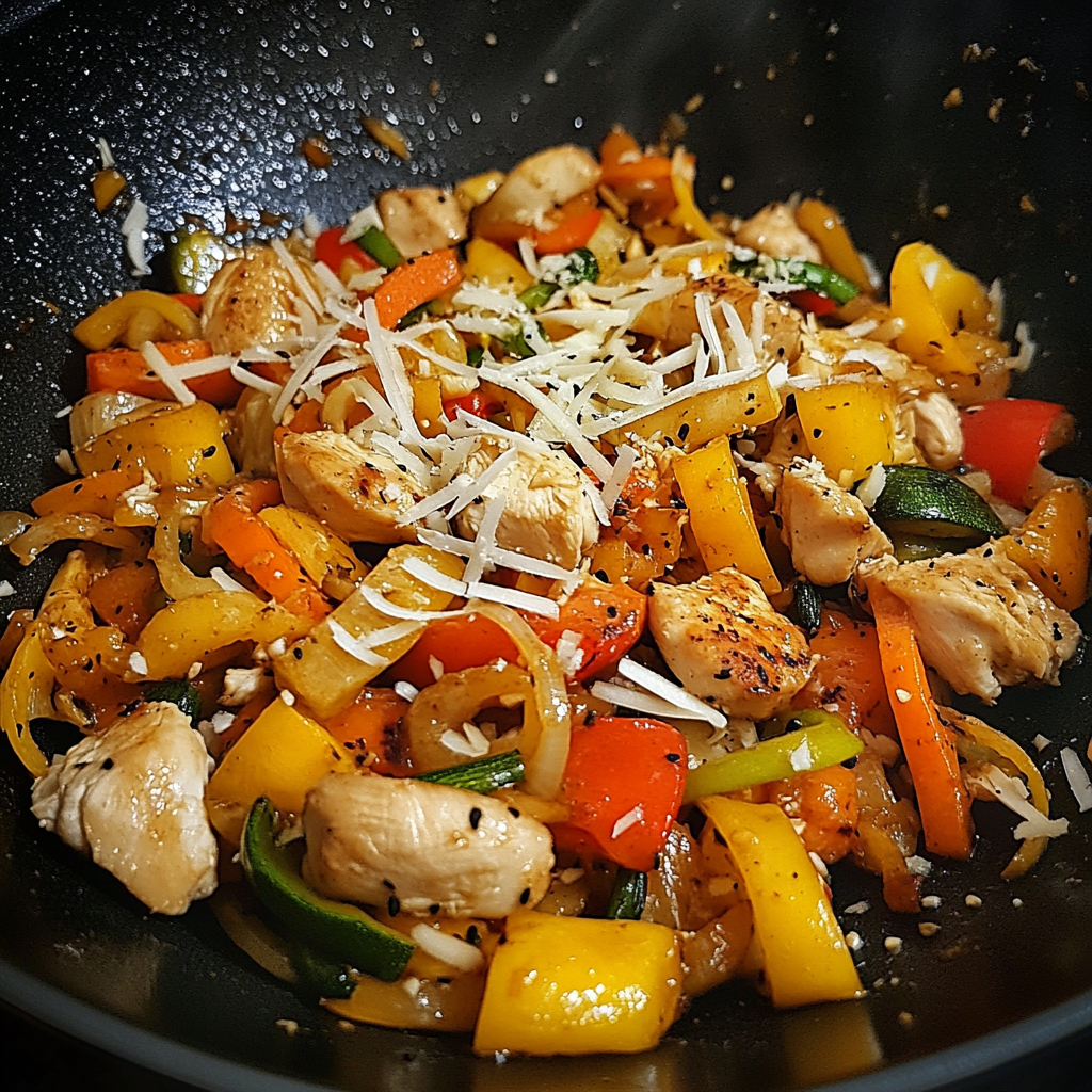 Wok de légumes au poulet : Un festin asiatique rapide et savoureux
