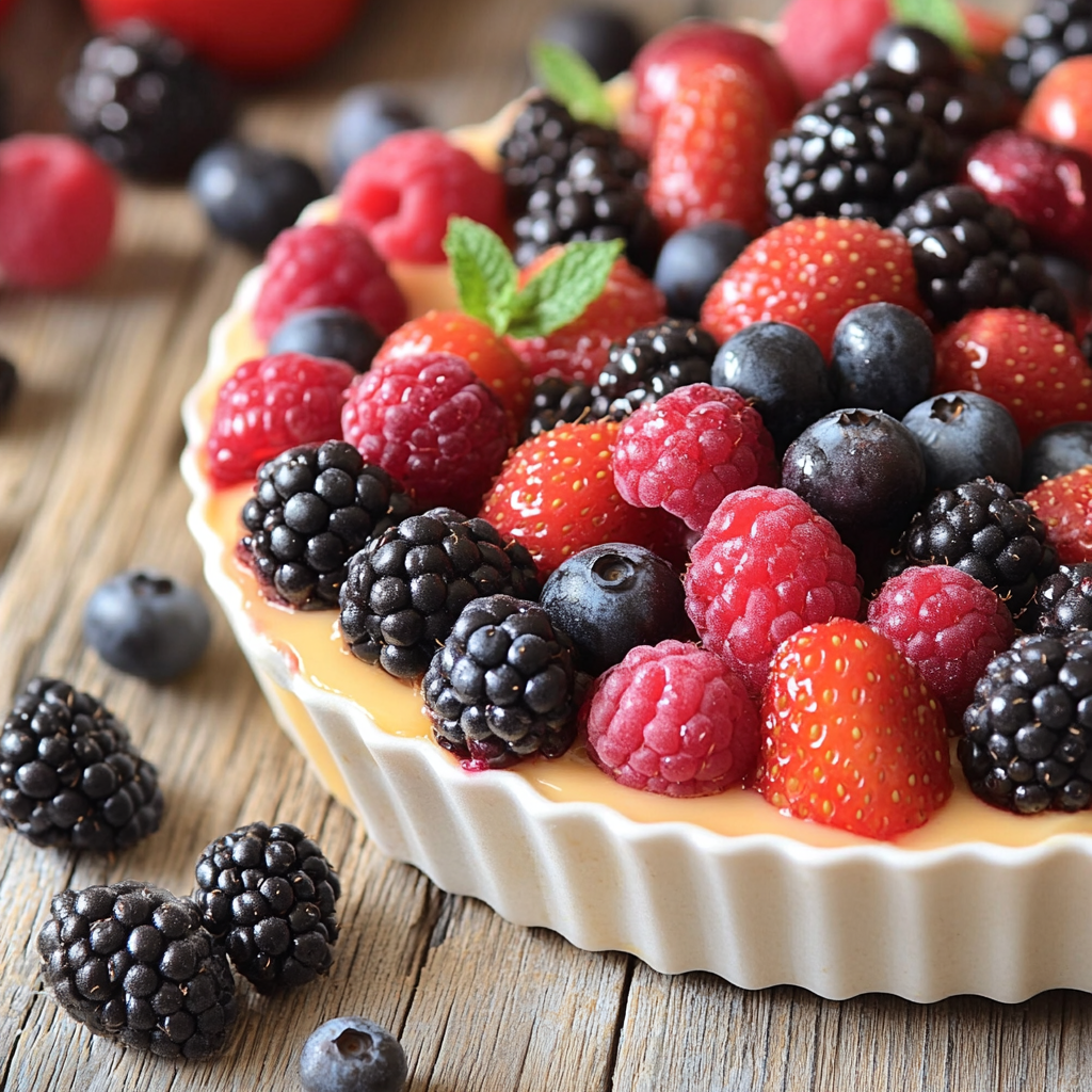 Yaourt Nature avec Fruits Frais de Saison